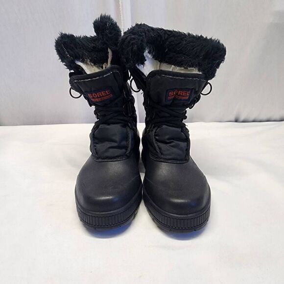 Sorel Snowcrest Winter Faux Fur Black Boots Size 6 - Picture 11 of 11